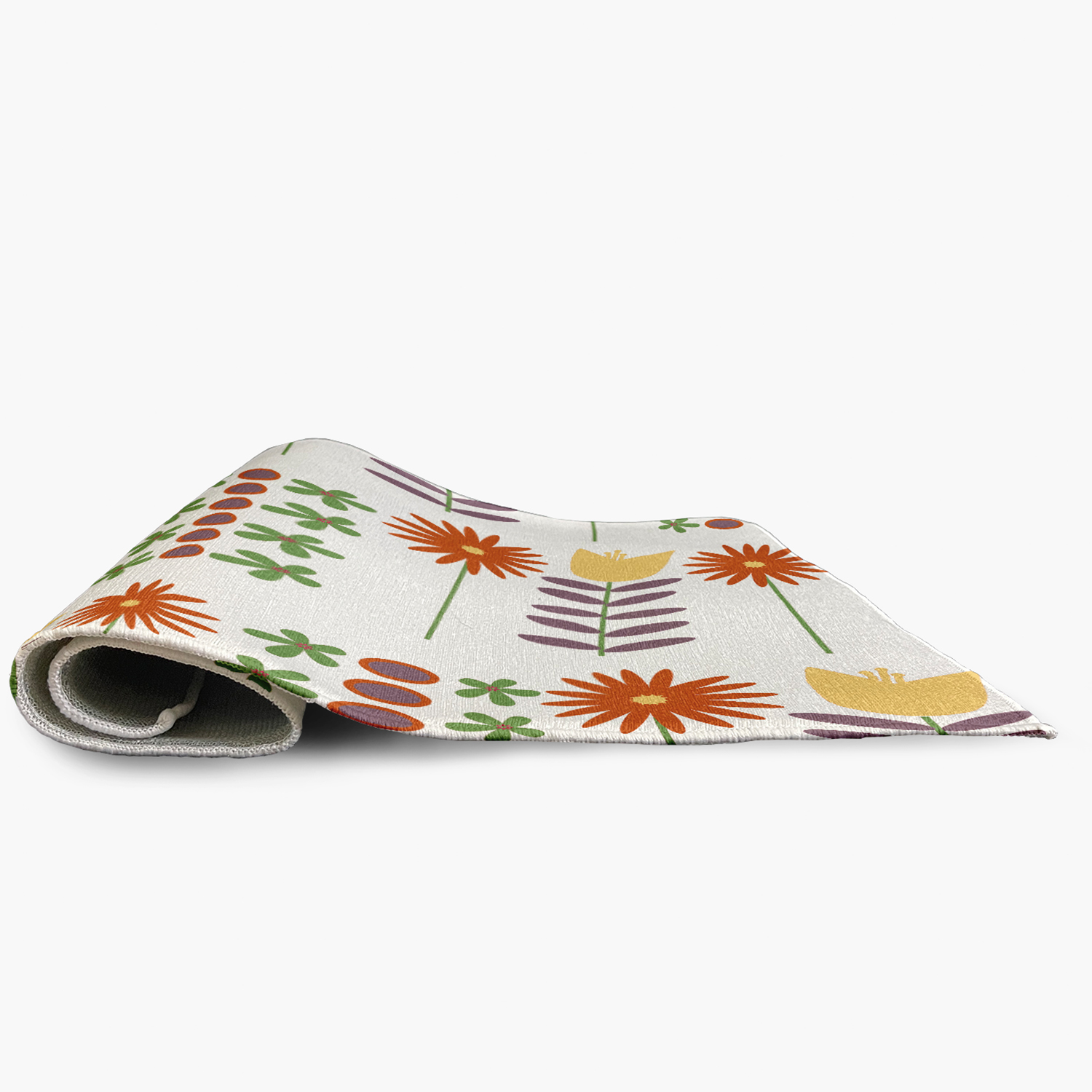 18" x 30" Simply Daisy Daisy May's Garden Scandinavian Chenille Area Rug, White