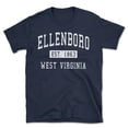 thumbnail image 1 of Ellenboro West Virginia Classic Established Men's Cotton T-Shirt, 1 of 1