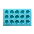 thumbnail image 3 of Rose Silicone Fondant Molds 15 Cavity Flower Cake Resin Mold Candy Chocolate Ice Cube Fondant Molds Kitchen Baking Tools for Sugarcraft Cake Decorating, 11.49*6.69*0.7Inch (1Pcs, Blue), 3 of 7