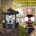 thumbnail image 4 of Erthree Garden Solar Lights, Outdoor LED Solar Lighthouse, Durable Rotatable Waterproof Solar Lights for Pathway (Black - L), 4 of 4