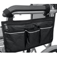 thumbnail image 4 of Wheelchair Side Bag with Cup Holder,Wheelchair Armrest Pouch Accessories,Mobility Scooter Power Wheelchair Armrest Tote Storage Bag, 4 of 4