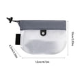 thumbnail image 3 of Mini Waterproof Nylon Drawstring Pouch 12x10x6 cm Small Lightweight Storage Bag for Keys Cash with Mesh Panel, Tear-Resistant for Pool Beach Outdoor Activities, 3 of 6