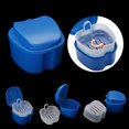 thumbnail image 2 of Beyonday Teeth Retainer Storage Box Denture Case False Teeth Invisible Braces Box Denture Cleaning Strainer Bath Soaking Cup Container Holder with Filter Basket Net, 2 of 5