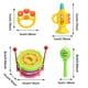 thumbnail image 3 of Juego de Instrumentos Musicales para Niños Pequeños - Tambor de Madera, Trompeta, Sonajero - para el Desarrollo Musical y el Juego Educativo de Bebés de 6-18 Meses, 3 of 8
