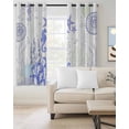 thumbnail image 4 of Ocean Coral Blackout Curtains for Bedroom Living Room, Purple Shell Seahorse Starfish Abstract Texture 63 In Long Thermal Insulated Room Darkening Drapes Grommet Window Treatments, 42 x 63 In, 4 of 9