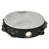 Remo Fiberskyn Tambourine (8", Quadura Black, Double Row)