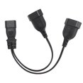 thumbnail image 2 of Cable De Alimentación Divisor En Y, Cable Portátil IEC320 C14 A 2 EU4.0 Macho A Hembra De PVC De 12,6 Pulgadas Para Altavoz Para Adaptador De Corriente Para Computadora Portátil, 2 of 7