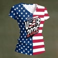 thumbnail image 5 of LNZGNM Women's Soccer Jersey USA MEX CA Short Sleeve Crewneck Graphic Tee Football Tournament Fan Top for Sports Party Vacation Game Day,Deep Red(S), 5 of 6