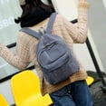 thumbnail image 4 of Zhuge Women Vintage Rucksack Corduroy Backpack School Bag Casual Computer School Travel Handbag Rucksack, 4 of 5
