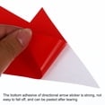 thumbnail image 4 of Uxcell Directional Arrow Sticker, 8" Arrow Removable Adhesive Decals for Wall Floor Marking, Red, 20Pack, 4 of 6