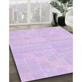 thumbnail image 3 of Ahgly Company Machine Washable Indoor Rectangle Transitional Bright Lilac Purple Area Rugs, 8' x 10', 3 of 7