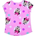 thumbnail image 3 of Disney Girl's Minnie Mouse 4 Pack Short Sleeves Tee Shirt Set, Fashionable Bundle for Kids, 3 of 9