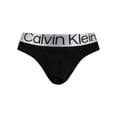 thumbnail image 2 of Calvin Klein 3 Pack Reconsidered Steel Hip Briefs, Black, 2 of 6