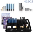 thumbnail image 3 of ODOMY 32/35/42/48Pcs Professional Sketching Art Graphite Pencil Kit Graphite Charcoal Artist Sketch Tool Kit Drawing Set, 3 of 11