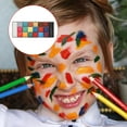 thumbnail image 2 of <p>Face Paint Kit Cosplay Face Painting Set Oil Based Face Painting Palette Cosplay Face Painting Set 20 Colors Professional Luminous Water Soluble Oil Based Face Body Painting, 2 of 7