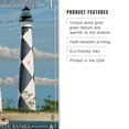 thumbnail image 3 of Outer Banks, North Carolina, Cape Lookout Lighthouse Birch Wood Wall Sign (10x15 Rustic Home Decor, Ready to Hang Art), 3 of 5