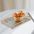 thumbnail image 3 of Mirror Serving Tray Rectangular Food Fruits Plate for Jewelry M, 3 of 8