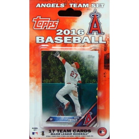 Anaheim Angels 2016 Topps Factory Sealed Special Edition 17 Card Team Set with Mike Trout and Albert Pujols