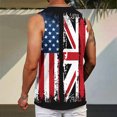 thumbnail image 3 of Mens 4th of July Tank Tops Mens American Flag Tank Tops Mens Red White and Blue Top Red White and Blue Tank Top Memorial Day Tank Mens Independence Day Printed Vests Casual Sleeveless Round Neck Tank, 3 of 7