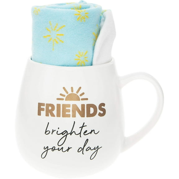 Pavilion Gift Company - Friends - 15.5 oz Mug and Sock Set