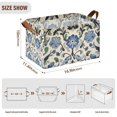 thumbnail image 7 of Yayeee Foldable Storage Basket for Shelves with Handles Set of 2 Waterproof Cloth Bins, Blue Floral, 7 of 7
