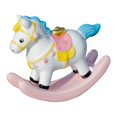 thumbnail image 2 of Figura de caballo en miniatura, escultura animal, regalo para el hogar, estatua pequeña de caballo mecedor Rosa, 2 of 7
