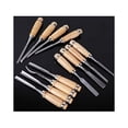 thumbnail image 3 of Juego de cinceles de madera profesionales: juego de 12 herramientas afiladas para trabajar la madera con estuche de transporte: kit ideal para tallado de cuchillos de carpintería para, 3 of 5