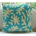 thumbnail image 4 of The HomeCentric Blue Pillow Shams Ribbon Corals Beach Ocean Theme Nautical Pillow Shams Pack of 2 24x24 inch (60x60 cm) Pillow Sham Square Silk Pillow Shams Mediterranean Sea Easter-Aquamarine Corals, 4 of 4