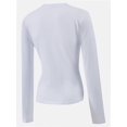 thumbnail image 5 of Women's Long Sleeve T-shirts Crew Neck Slim Fit Layered Crop Tops Soft Basic Tee, 5 of 5