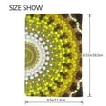 thumbnail image 3 of Pofeuu Yellow Mandala Print Travel Document Organizer Passport Holder Men Women for Family (6.5 in x 4.5 in),Wallet Holder Credit Card Clutch Bag Case, 3 of 5