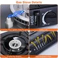 thumbnail image 5 of 1Pc 3300W Portable Camping Stove Butane Canister Dual Fuel Burner Piezo Electric Ignition Single Burner With Automatic Tank Ejection Overpressure Cut Off Carry Case For Camping Hiking Picnic Fishing, 5 of 10