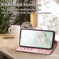 thumbnail image 3 of for Samsung Galaxy S23 FE Case Wallet,Women Butterfly Embossed PU Leather Flip Folio Cover Card Holder Slots Stand Wrist Strap Phone Case Wallet for Galaxy S23 FE 5G (Rose Gold), 3 of 14