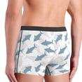 thumbnail image 4 of Men's Boxer Briefs, Classic Cartoon Cute Shark Soft Comfy Mens Underwear Boxer Briefs Breathable With Widen Waist, 4 of 7