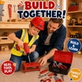 thumbnail image 5 of JoyStone 69 PCS Kids Tool Set with Portable Toolbox, Toy Power Drill, Hard Hat & Vest, Pretend Play Construction Toys for Boys and Girls, 5 of 11