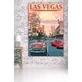 thumbnail image 3 of Las Vegas, Nevada, Old Strip Scene (36x54 Giclee Gallery Art Print, Vivid Textured Wall Decor), 3 of 3