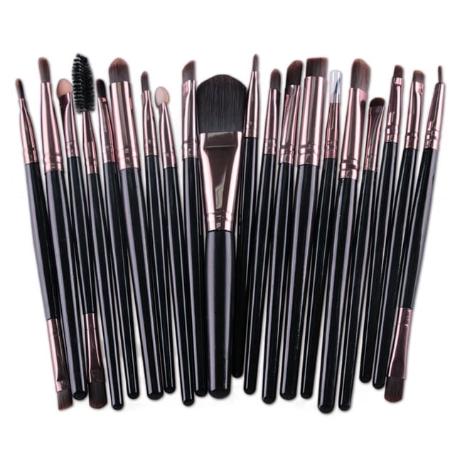 20-Piece Professional Makeup Brush Set - Soft Fiber Hair & ABS Handle, Multi-Functional Tools for Loose/Packed Powder, Skin-Friendly, Portable for Daily & Travel Use, Non-Slip Grip Design, Complete