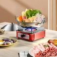 thumbnail image 3 of Portable Alcohol Stove Stainless Steel Camping Stove with Adjustable Firepower Drawer Outdoor Barbecue Alcohol Oven Stove with Non-Slip Feet Pull-Out Camping Cooking Stove Camping Alcohol, 3 of 10