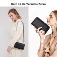 thumbnail image 2 of Bandolera RONSIN tipo cartera con tarjeta RFID negra para mujer, 2 of 6