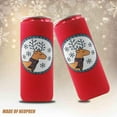 thumbnail image 3 of 2pcs Christmas Day Neoprene Slim Can Sleeves Cooler, Colourful Neoprene Beer Cooler, for Red Bull, White Claw, 12oz Slim cans for Relatives, Children, Parents, Wife (Deer), 3 of 6