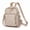 Beige, variant on Women's Anti-Theft Backpack with Lockable Compartments Suitable for Travel, Commuting, Adjustable Shoulder Straps Zipper Closure, Heavy-Duty Nylon Bookbag for Gym