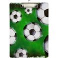 thumbnail image 2 of FMSHPON Soccer Ball Clipboard Hardboard Wood Nursing Clip Board and Pull for Standard A4 Letter 13x9 inches, 2 of 7