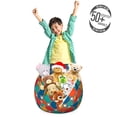 thumbnail image 3 of Geometric Storage Toy Bag Chair, Design of Hexagonal Pattern Colorful Composition with Octagons and Square Shapes, Stuffed Animal Organizer Washable Bag, Small Size, Multicolor, by Ambesonne, 3 of 3