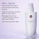 thumbnail image 4 of Aceite limpiador TATCHA Pure One Step Camellia | Aceite desmaquillante y limpiador facial 2 en 1 | 150 ml / 5.1 oz, 4 of 9