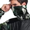 thumbnail image 5 of Havenx Mens Camouflage Upf 50+ Fishing Shirts Long Sleeve Hooded Rapid Dry Shirts with Mask Uv Protection Shirt Rash Guard Cooling Lightweight Outdoor Hiking Swim Blouses,Black 3XL, 5 of 6