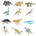 thumbnail image 2 of 12Pcs Simulation Animal Model Figure Animals Statues Playset Hand-Painted for Party Supplies Classrooms Rewards Kids Cognition - Small Dinosaur, Optional, 2 of 8