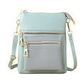 thumbnail image 1 of Bolso de PU para teléfono móvil de mujer, bolso de hombro suave en diagonal, bolso de mano con cremallera de tendencia, 1 of 6