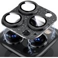 thumbnail image 1 of Para Protección de Cámara Negra de iPhone 14 Pro/iPhone 14 Pro Max, [Diseño de una Pieza] Protección de Lente de Cámara Trasera de Vidrio Templado de Aleación de Aluminio - Brillante, 1 of 5