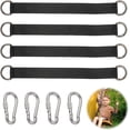 thumbnail image 3 of 4 Pack Hammock Hanging Straps with 4 D-Rings for Indoor Outdoor, 3 of 5