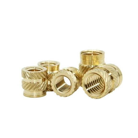 Brass Threaded Insert Nut Kit Hot Melt Heat Knurled Embed Injection Copper Insertnut For 3D Print Plastic