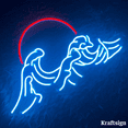 thumbnail image 2 of Craftnamesign Wave Sun Neon Sign,Beach LED Signs,Bedroom Living Room Decor, 2 of 4